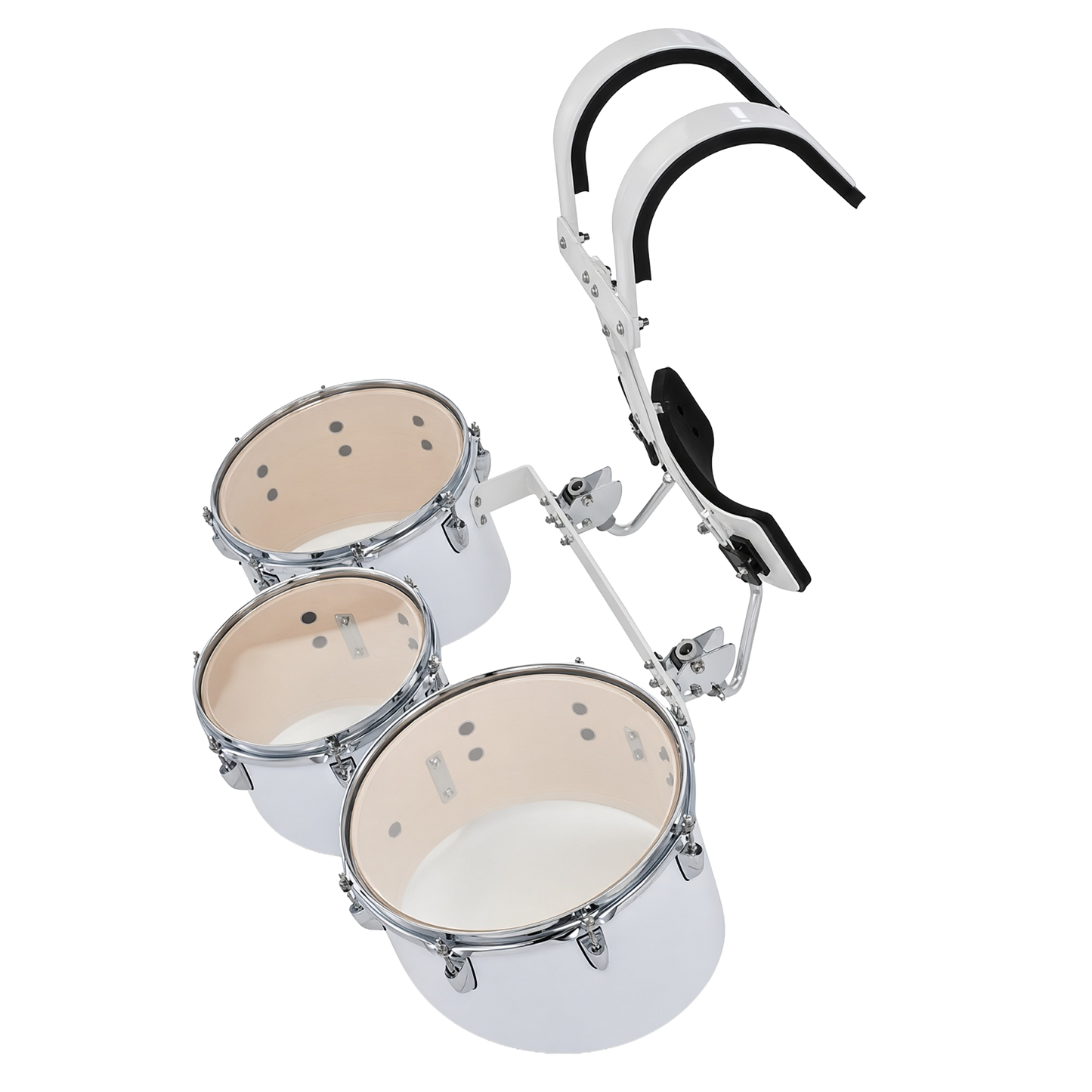MARCHING TRI-TOM SET 10,11,12X8 BLANCO