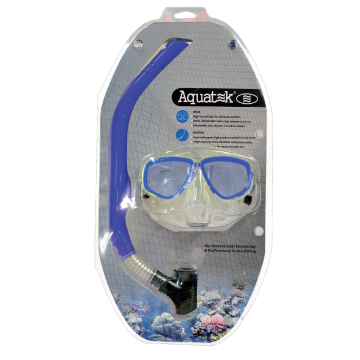 BUCEO COMBO MASCARA+SNORKEL AQUATEK