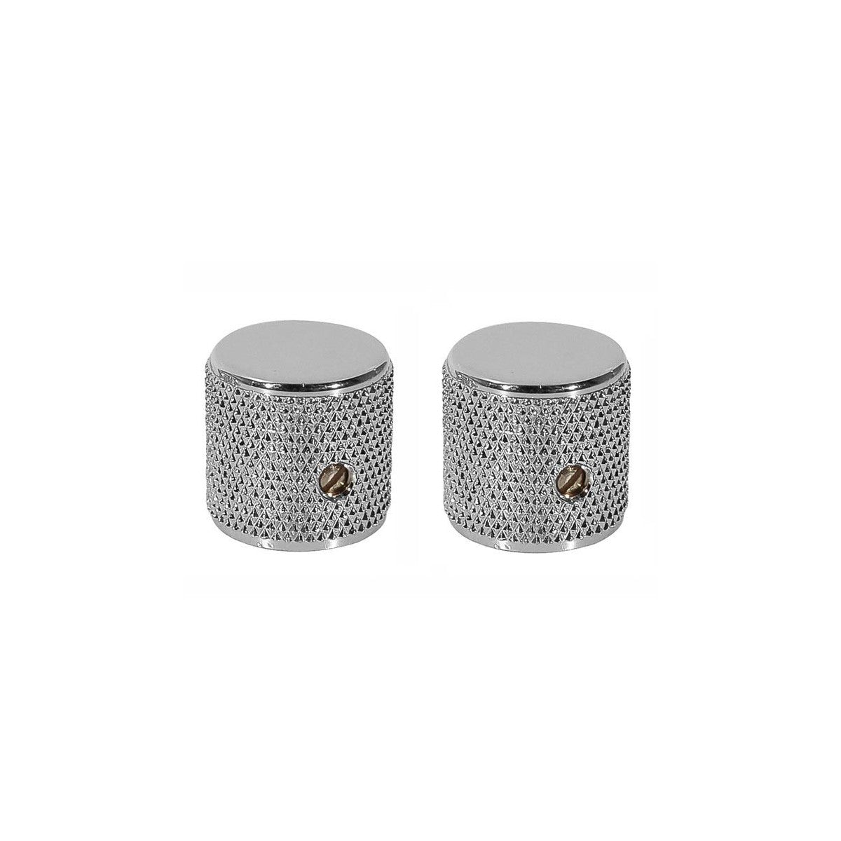 BOTONES P/TELE/P-BASS (2) ´KNURLED CHROM