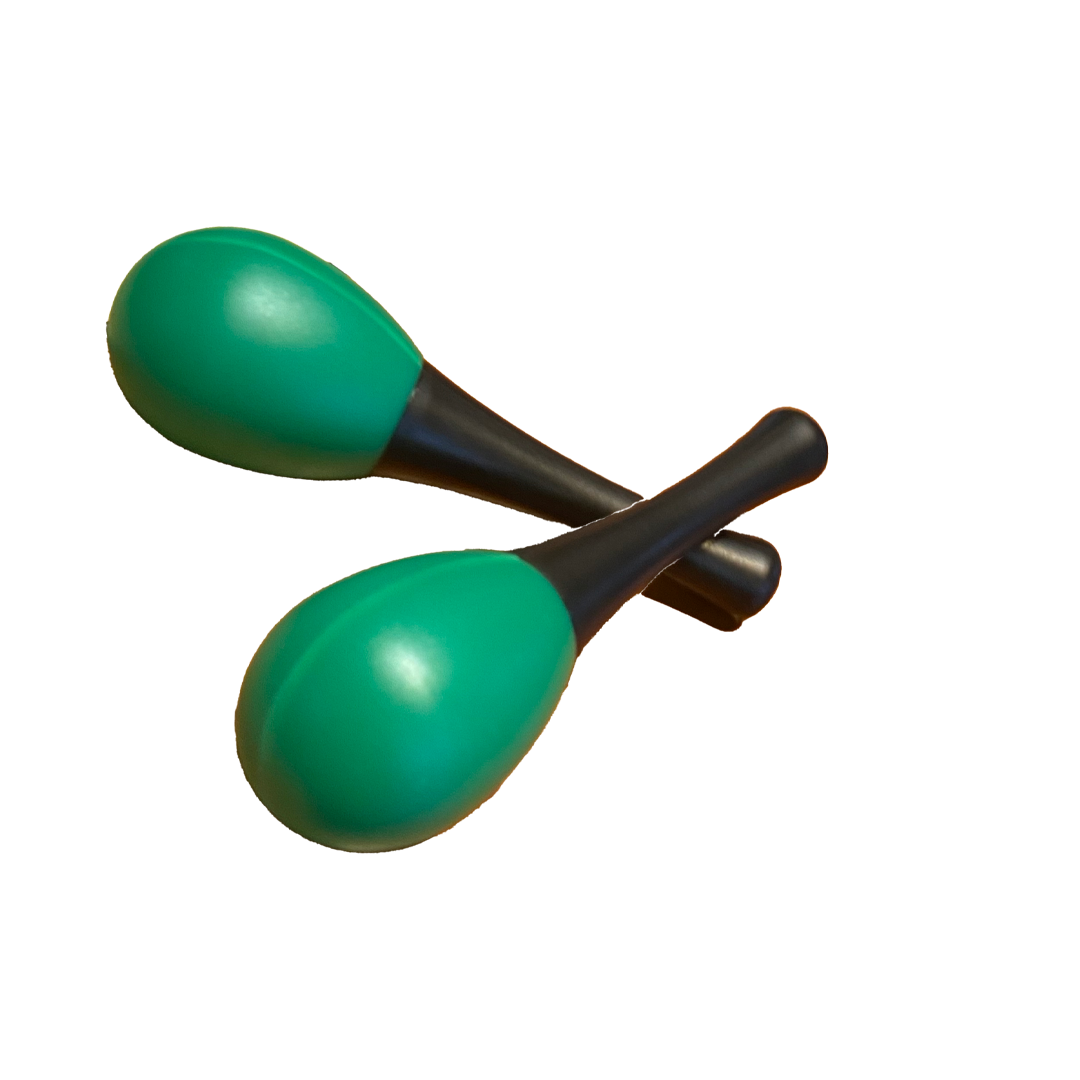 MARACA PEQUEÑA PLASTICA COLORES