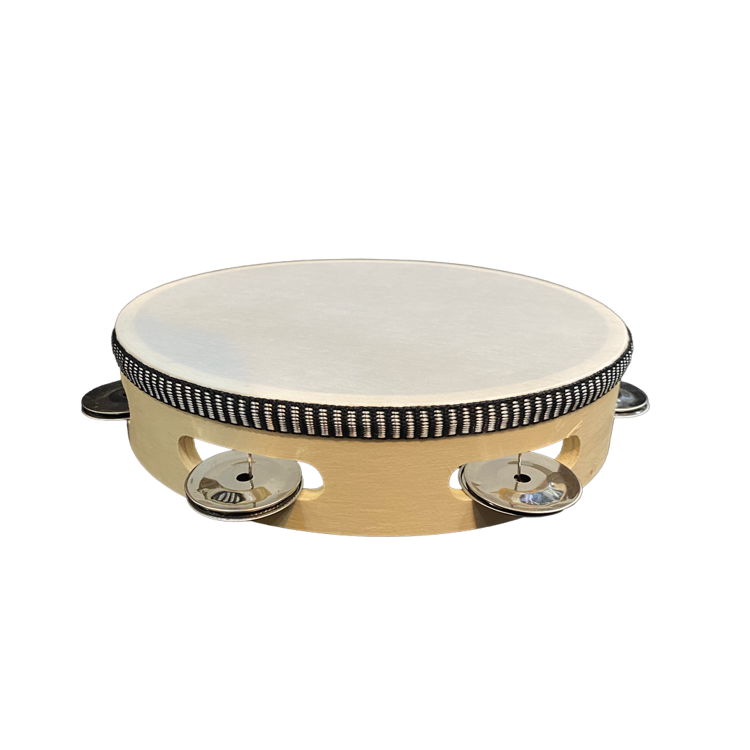 PANDERETA 8" C/CUERO