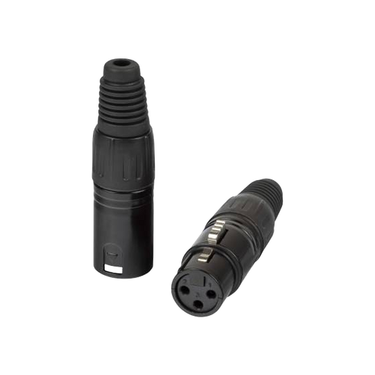 CONECTOR XLR HEMBRA NEGRO