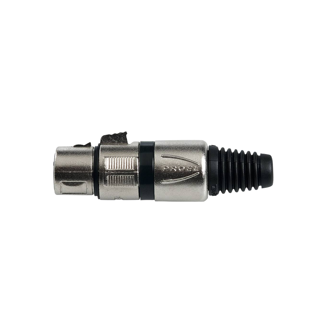 CONECTOR XLR HEMBRA BLACK