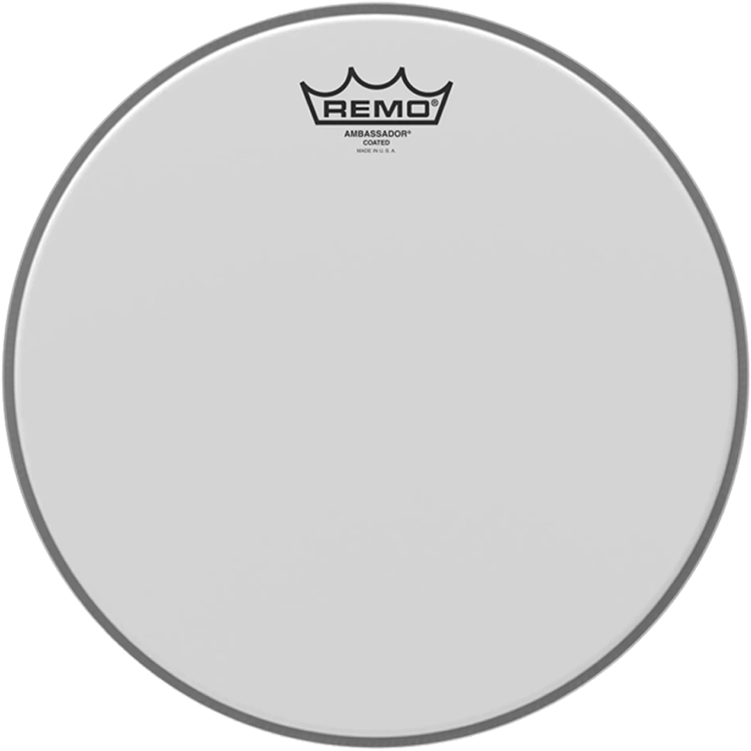 PARCHE TAMBOR AMBASSADOR ASPERO 16" BLAN