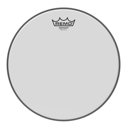 PARCHE 18" AMBASSADOR LISO BLANCO