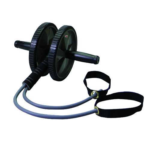 RUEDA ABDOMINAL C/CUERDAS ELASTICAS