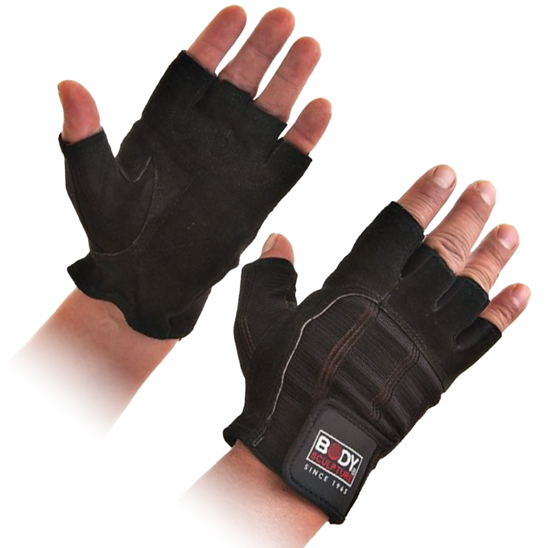 GUANTE C/SOPORTE CUERO/SPANDEX L