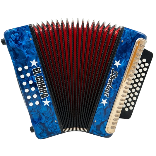 ACORDEON EL COMPA BBEBAB (SI-MI-LA) AZUL