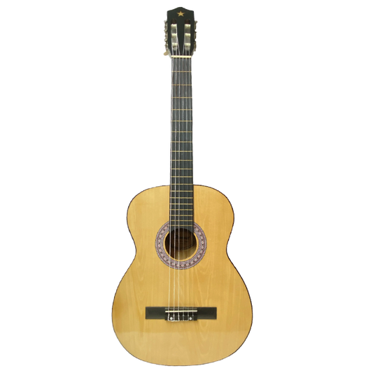 GUIT. CLASICA ELECTRO-ACUST. C/BOLSO NAT