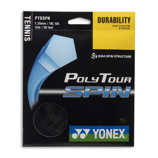 CUERDA POLYTOUR SPIN 125, BK