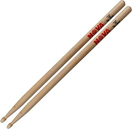 Bolillos Vic Firth Nova 2B Punta de Madera Natural - FIR-NOVA-2B