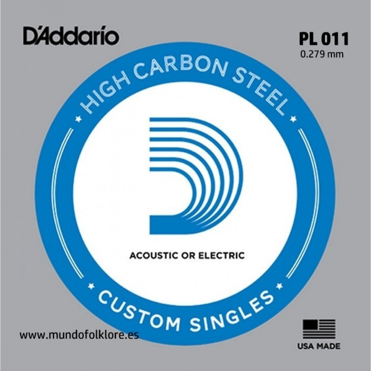 CUERDAS P/GUIT SUELTA PLAIN STEEL .011