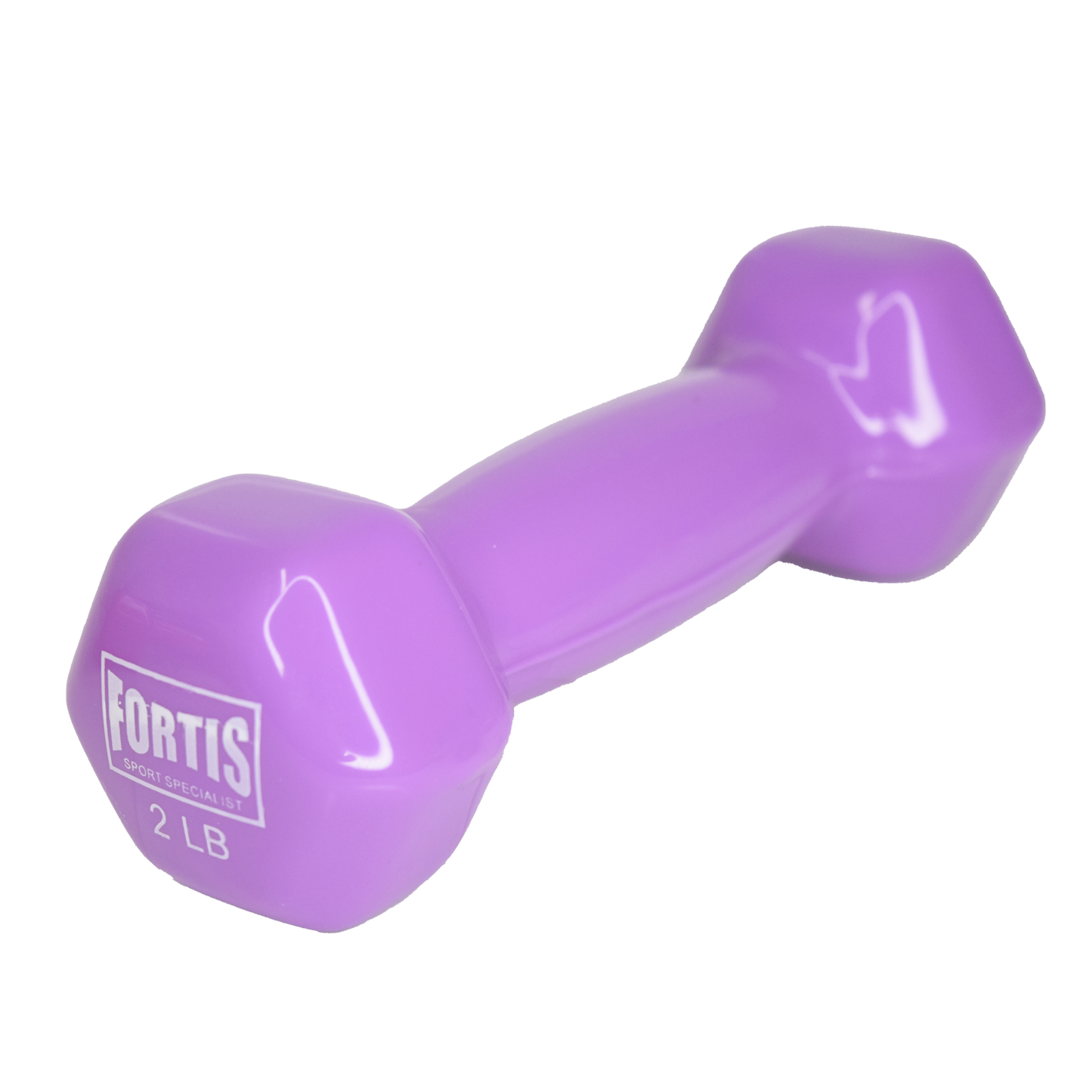 Mancuerna 2LBS Fortis DB2121 Vinilo Púrpura - FOR-DB2121-02.0