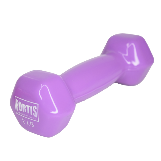 Mancuerna 2LBS Fortis DB2121 Vinilo Púrpura - FOR-DB2121-02.0