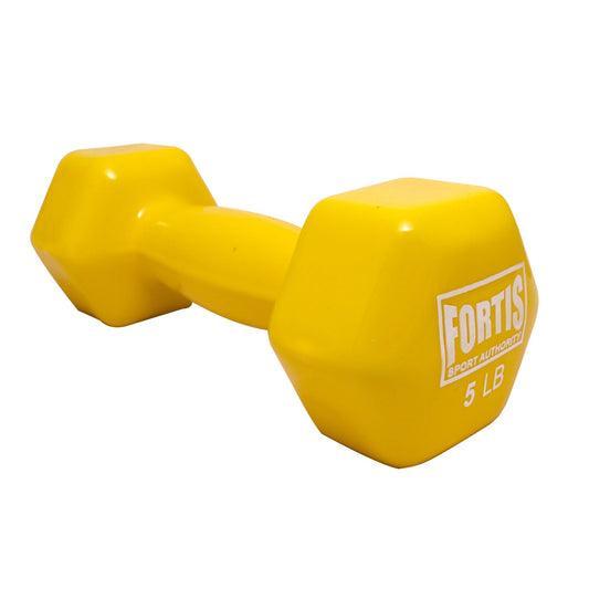 Mancuerna 5LBS Fortis DB2121 Vinilo Amarillo - FOR-DB2121-05.0