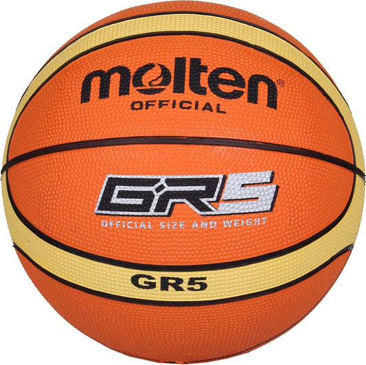 Balón Basket #5 Molten BGR5-YBW Caucho - MOL-BGR5-YBW