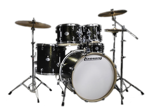 Batería Ludwig LCF52G016DIR Acústica Element Drive Black Sparkle - LUD-LCF52G016DIR
