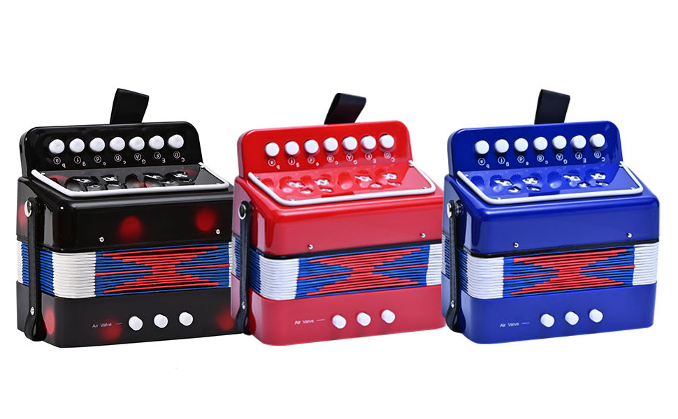 ACORDEON DE NIÑO ( NEGRO,AZUL,ROJO Y BLANCO ) / STD-B0702-BLK STD-B0702-BLU STD-B0702-RD STD-B0702-WH