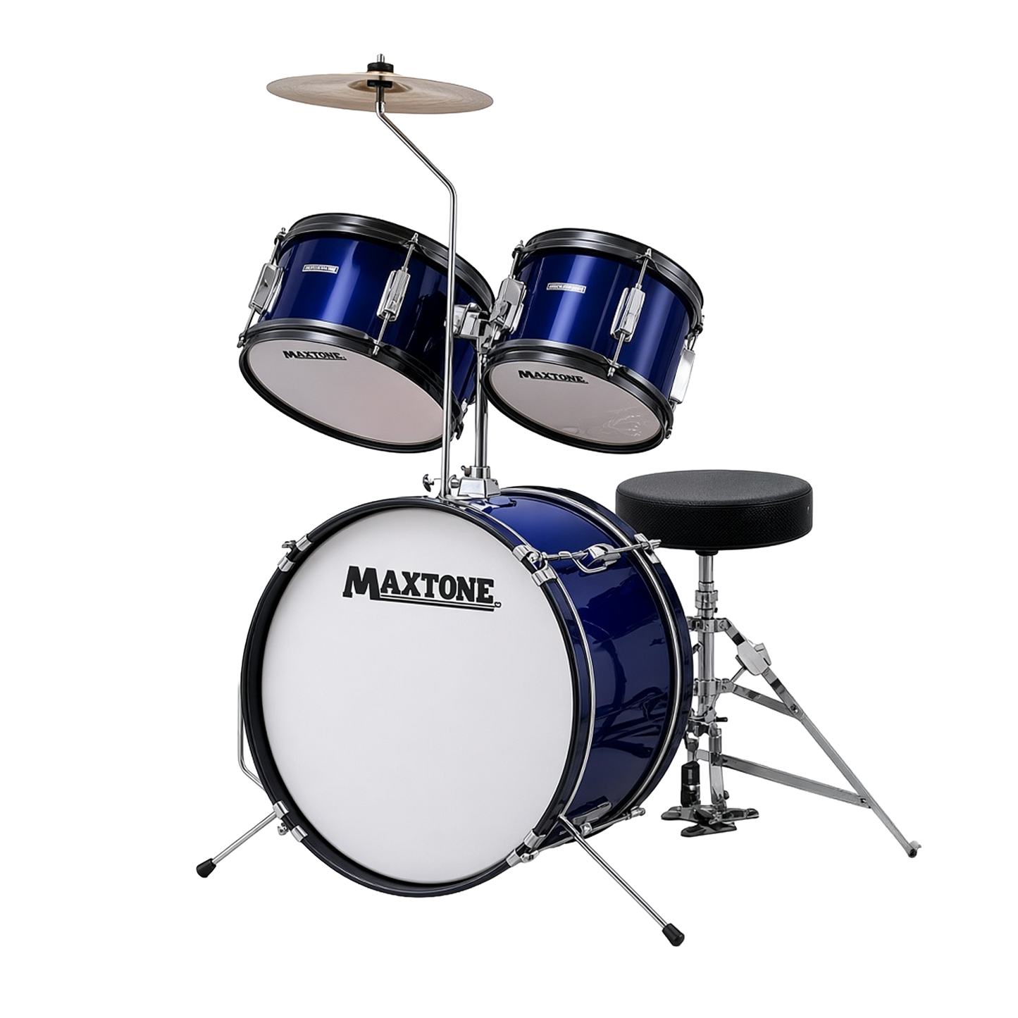 BATERIA JR. 5 PIEZAS AZUL METALICO