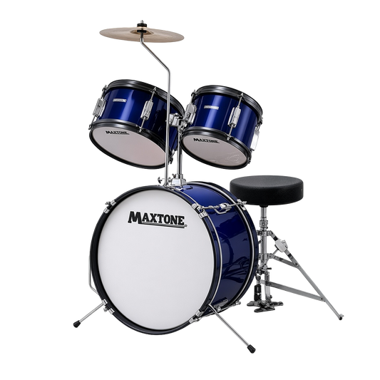 BATERIA JR. 5 PIEZAS AZUL METALICO