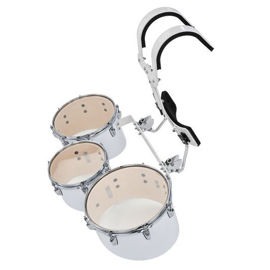 MARCHING TRI-TOM SET 10,11,12X8 BLANCO