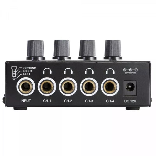 AMPLIFICADOR PARA AUDIFONOS 4 CANALES