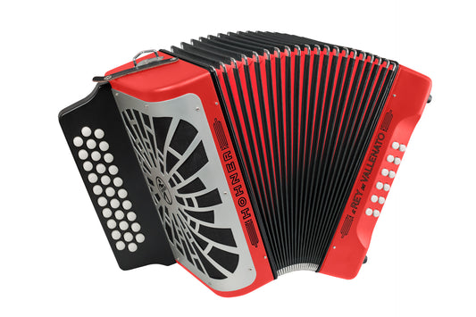ACORDEON REY VALLEN BESAS (SI-MI-LA) ROJ