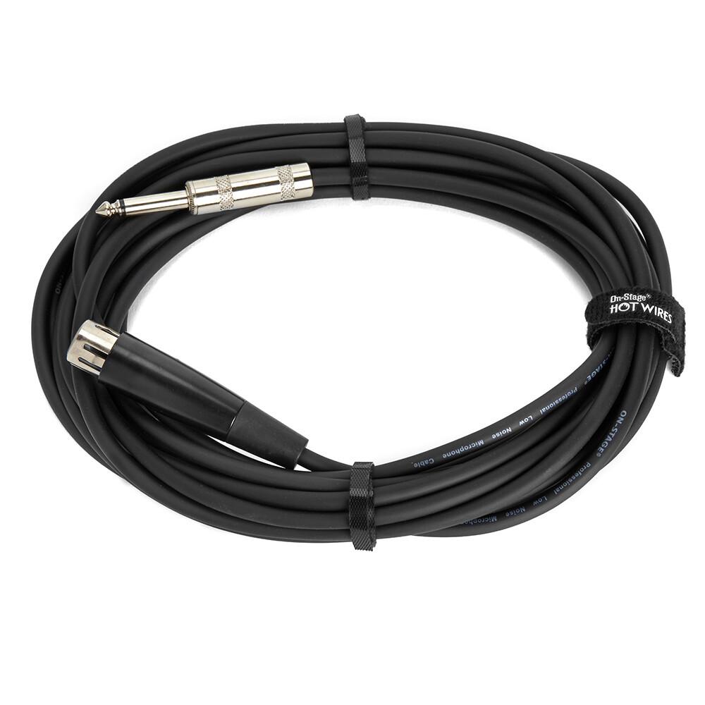 CABLE P/MIC 20 XLR-1/4 QTR UNBALANC