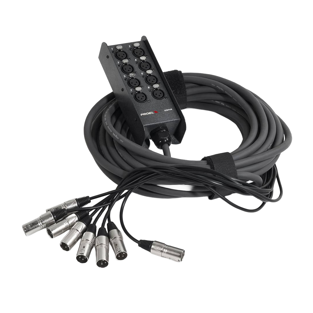 R-CABLE MEDUSA CON 8 CH XLR 10MT NO RTN
