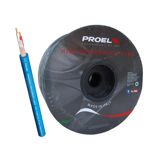 CABLE P/MIC ROLLO BL 100MT
