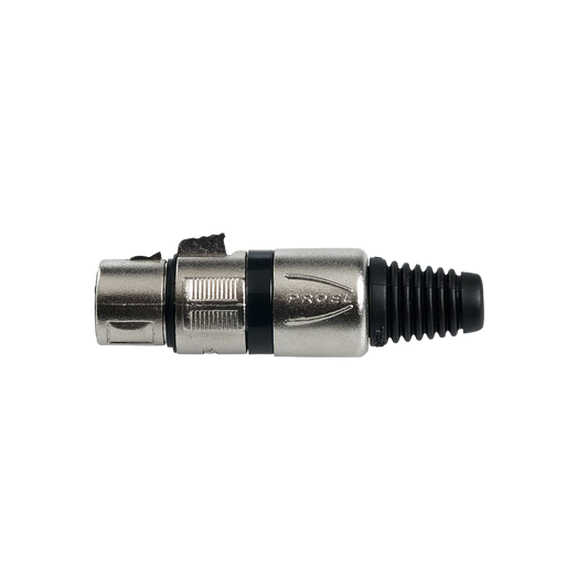 CONECTOR XLR HEMBRA BLACK