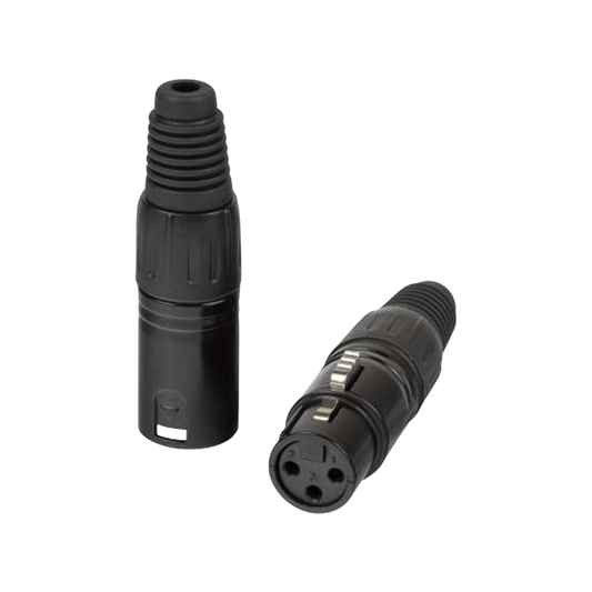 CONECTOR XLR MACHO NEGRO