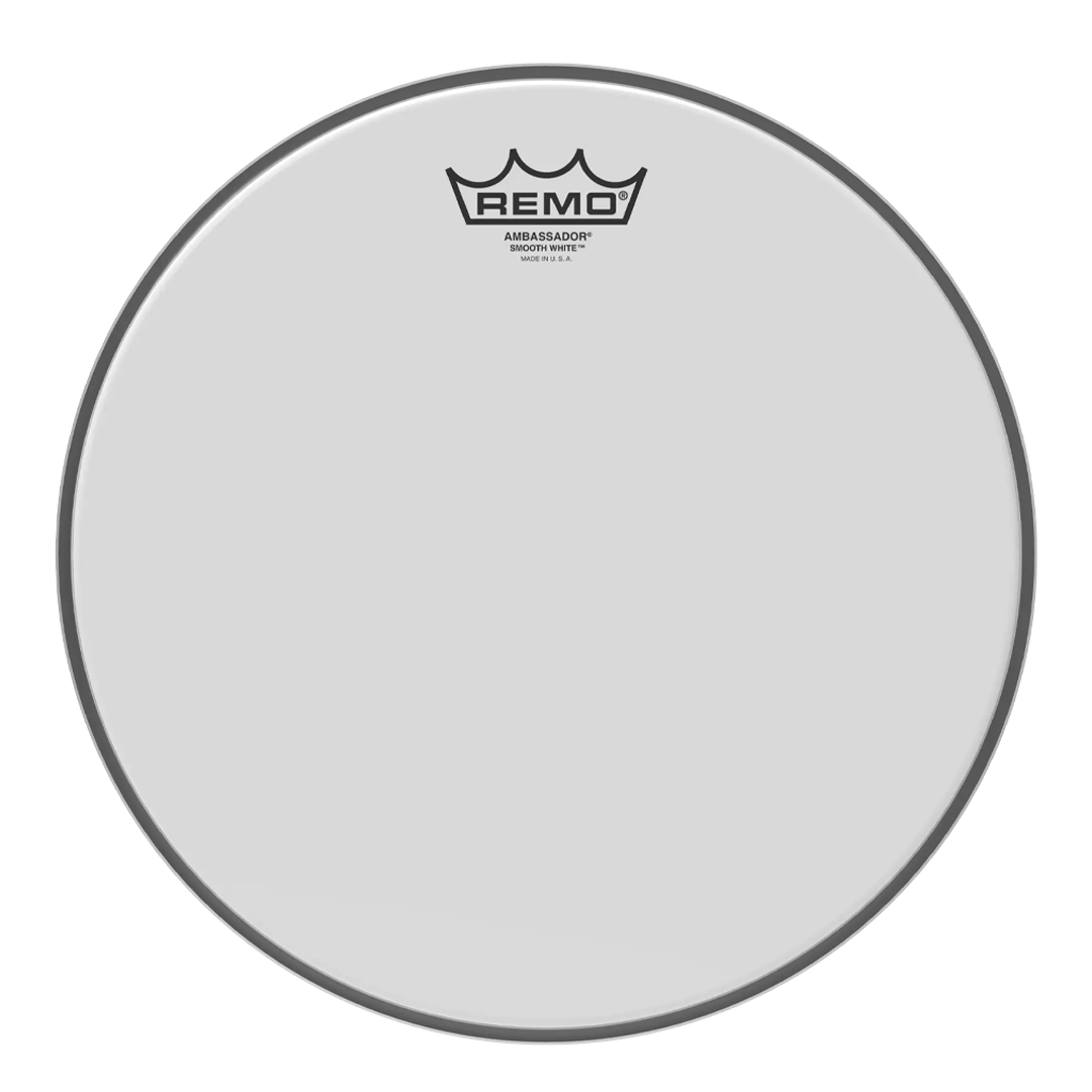 PARCHE 18" AMBASSADOR LISO BLANCO