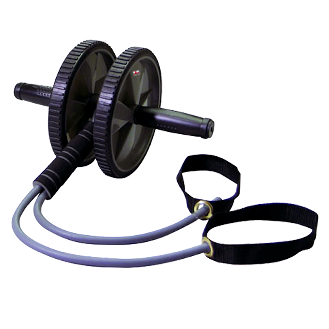 RUEDA ABDOMINAL C/CUERDAS ELASTICAS