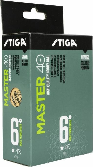 BOLA MASTER ABS 1S  NARANJA 6 PK