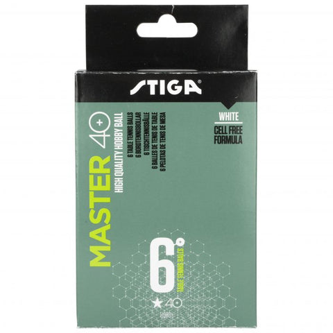 Bola Master 40 Stiga Blanca - STI-1111-2410-06