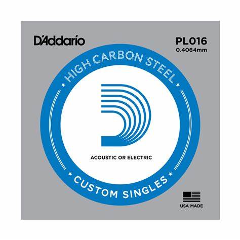 CUERDAS P/GUIT SUELTA PLAIN STEEL .016