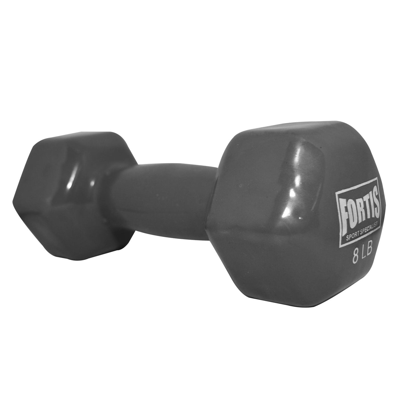 Mancuerna 8LBS Fortis DB2121 Vinilo Gris - FOR-DB2121-08.0