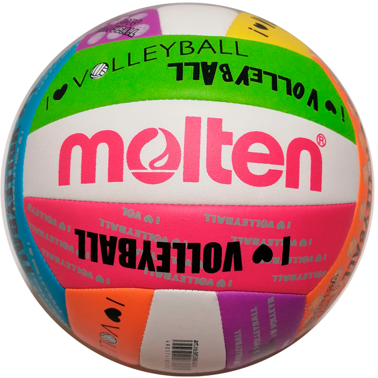 Balón Voleibol #5 Molten MS500-ULUV Cosido - MOL-MS500-ULUV